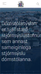 Mobile Screenshot of domstolar.is